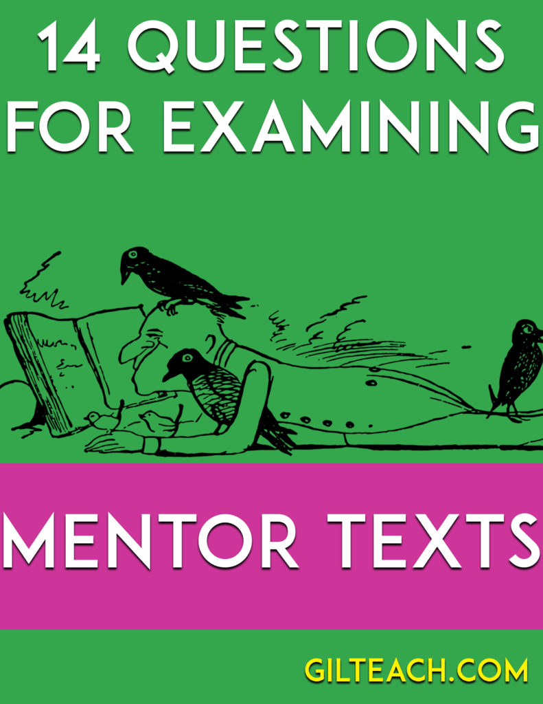 14 questions for examining mentor texts